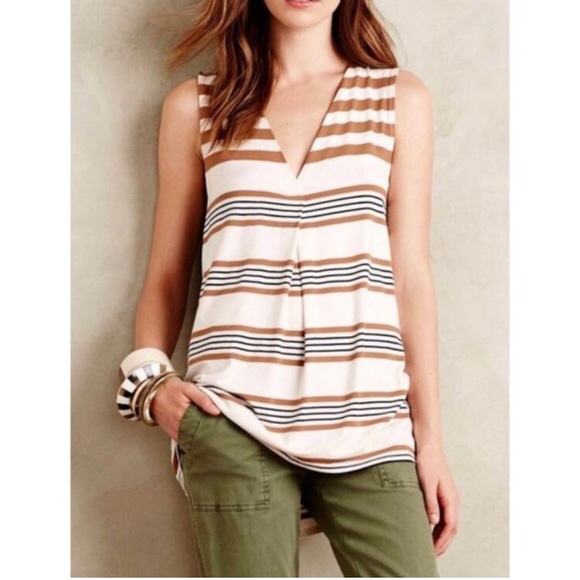 Anthropologie Tops - Anthropologie deletta multi stripe swing tank